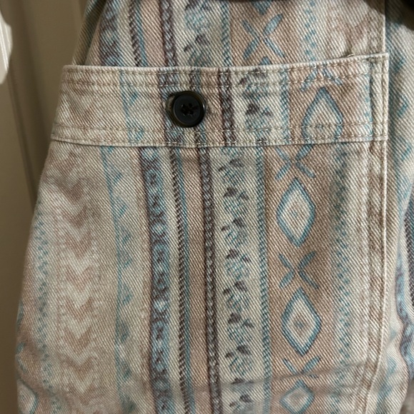 NWOT Sézane ✨Archives✨ Denim Collared Belted Button Up Mini Dress Beige/Green - Picture 9 of 11